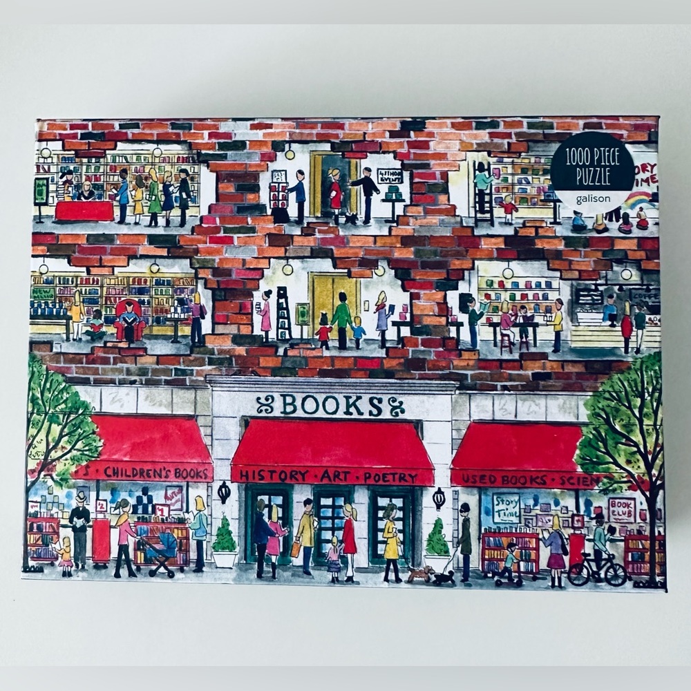 1000 piece puzzle, Galison - A day at the bookstore